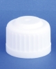 Skruekapsel, hvid, PP, m/konus, til ST28 gevind