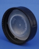 Lid, black, PP, GL40 thread, w/cone