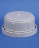 Lid, gray, PE, 43mm thread, for plastic can
