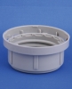 Lid, gray, PE, 43mm thread, for plastic can