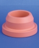 Gummiprop til infusionsflaske, pink, brombutyl, mat finish, 32mm krave