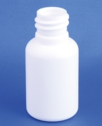 Plastic bottle 20ml, HDPE, white