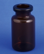 R&oslash;rh&aelig;tteglas 10ml, Type 1, brun, 20mm krave, &Oslash;24x45