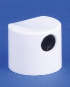 Sprayhoved 14,6mm, hvid, m/sort dyse, vandret