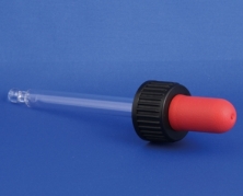 Pipettemontur, hvid, plast, GL18-1 gevind, for 30ml dr&aring;beflaske