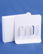 Ampul&aelig;ske 5ml, hvid, karton, m/indl&aelig;g, 5stk