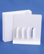 Ampul&aelig;sker 2ml, hvid, karton, m/indl&aelig;g, 5stk