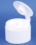 Kapsel 28mm, hvid, plast, PP28 gevind, m/klap, Model 6013
