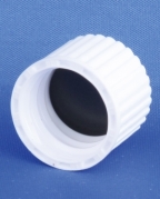 Combikapsel 14mm, hvid, PP, m/klorbutylskive, 1.000stk