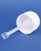 Spatelkapsel, hvid/natur, GL18-1 gevind, til 10ml flaske