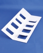 Indl&aelig;g til karton til h&aelig;tteglas 50ml, hvid, pap, 10stk