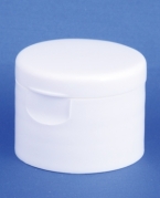 Cap, white, PP, w/flap, Model 28-284