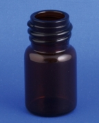 Gevindflaske 6ml, Type 1, brun, &Oslash;21x39, 18x3mm gevind