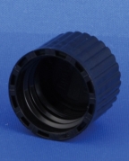 Capsule, black, PP, GL14 thread, w/inlay, 1,000pcs