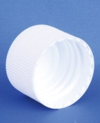 Kapsel 28mm, hvid, plast, PP28 gevind, m/konus