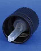 Forseglingskapsel, sort, GL18-1 gevind, m/dr&aring;beindsats natur