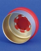 Garantikapsel, r&oslash;d, aluminium, 13mm krave, Model 136, 1.000stk