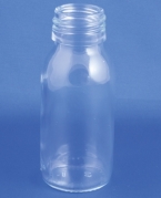 Medicinflaske 60ml, Type 3, klar, PP28 gevind