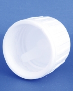 Forseglingskapsel, hvid, PP28 gevind, m/dr&aring;beindsats