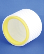 Forseglingskapsel, hvid, plast, PP28 gevind, Model BS