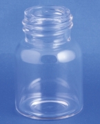 Gevindflaske 15ml, Type 1, klar, &Oslash;30x45