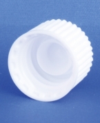 Kapsel, hvid, PP, GL14 gevind, m/konus, 1.000stk