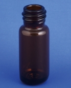 Gevindflaske 5ml, Type 1, brun, &Oslash;17,5X45, 14x2,5mm gevind, sepcialbund