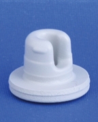 Fryset&oslash;rringsprop 13mm, hvid, brombutyl/teflon, 1.000stk