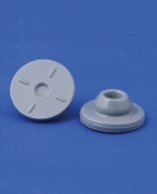 Gummipop 13mm, gr&aring;, brombutyl/teflon, 1.000stk