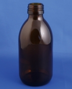 Medicinflaske 200ml, Type 3, brun, PP28 gevind