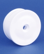 Indsats, hvid, m/hul &Oslash;2,5