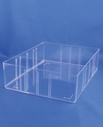 Plastic box A5/60, clear bottom, w.o/lid
