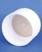 Cap, white, PP, PP28 thread, TPE liner