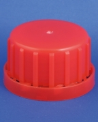 L&aring;g, r&oslash;d, PE, 32mm gevind, til plastdunk