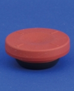 Gummiprop til h&aelig;tteglas, r&oslash;d, klorbutyl, coated, 20mm krave, 1.000stk