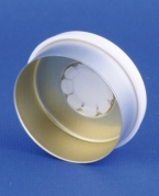 Garantikapsel 20mm, s&oslash;lv/hvid, aluminium/PP, Model 206, 1.000stk