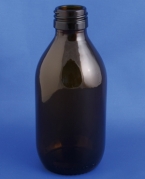 Medicinflaske 300ml, Type 3, brun, PP28 gevind, 30stk