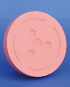 Gummiprop til infusionsflaske, pink, brombutyl, mat finish, 32mm krave