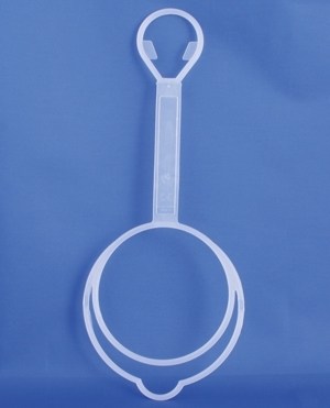 Suspension for 500ml DIN infusion bottle, PE, natural, 32mm collar