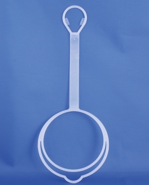 Suspension for 1,000ml DIN infusion bottle, PE, natural, 32mm collar