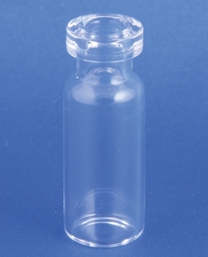 Autosamplerglas, klar, &Oslash;12x32, m/11mm krave