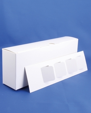 Karton til h&aelig;tteglas 50mlx5stk, m/indl&aelig;g