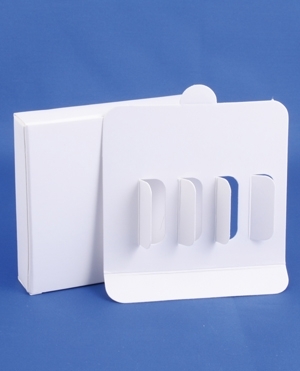 Ampoule box 5ml, white, cartonage, w/insert, 5pcs