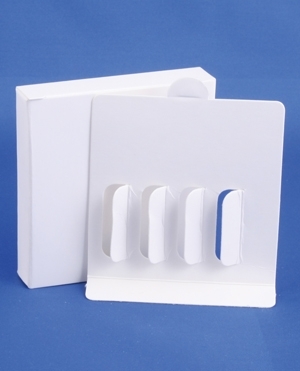 Ampul&aelig;sker 2ml, hvid, karton, m/indl&aelig;g, 5stk