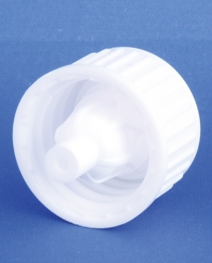 Dr&aring;bekapsel, hvid, plast, GL18-1 gevind, Model All-round