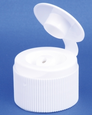 Kapsel 28mm, hvid, plast, PP28 gevind, m/klap, Model 6013