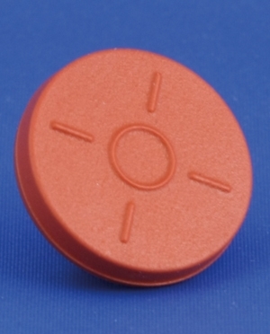 Gummiprop 20mm, r&oslash;d, brombutyl, 1.000stk