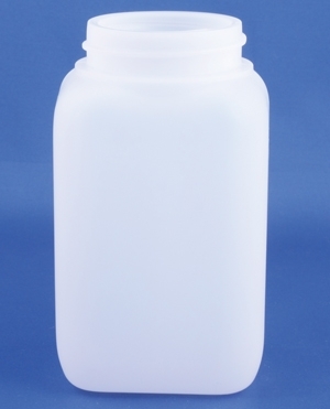 Rectangular 200ml, nature, HDPE, 2145 thread, for screw cap, Duma