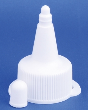 Kapsel, hvid, plast, GL22 gevind, m/h&aelig;tte, Model 0290