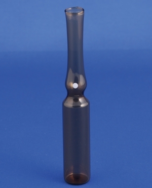 Ampuller 2ml, Type 1, brun, m/hvid prik (One-Point-Cut), 525stk